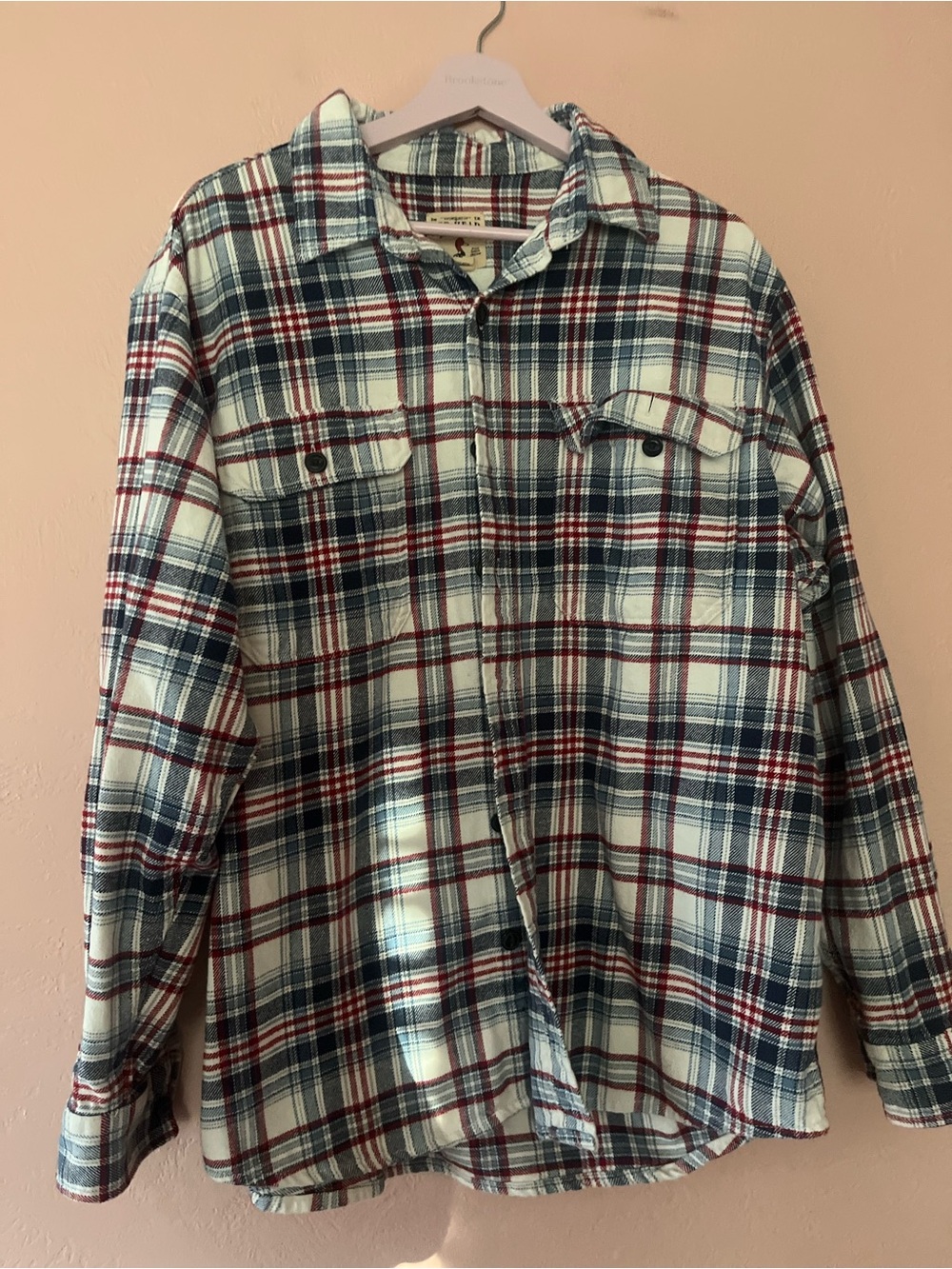 Red Head Brand Co. Flannel Button Up Mens Long Sleeve Collared Shirt Size XL